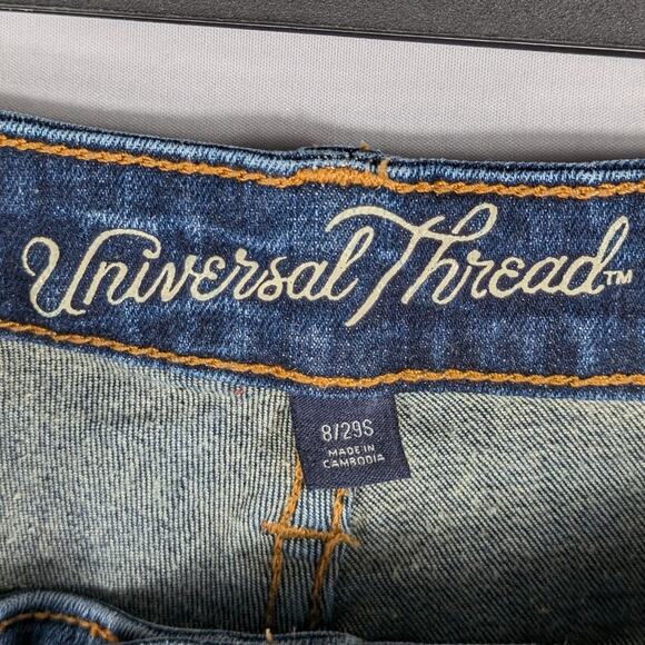 Universal Thread 8/29S Jeggings Women High Rise Stretch Blue Denim Skinny 31x27 - Picture 3 of 5